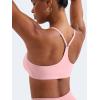 imageYEOREO Y Back Sports Bras for Women Padded Racerback Bra Paisely Light Impact Adjustable Straps Gym Workout TopsBaby Pink
