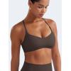 imageYEOREO Y Back Sports Bras for Women Padded Racerback Bra Paisely Light Impact Adjustable Straps Gym Workout TopsCocoa