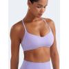 imageYEOREO Y Back Sports Bras for Women Padded Racerback Bra Paisely Light Impact Adjustable Straps Gym Workout TopsLight Purple