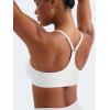 imageYEOREO Y Back Sports Bras for Women Padded Racerback Bra Paisely Light Impact Adjustable Straps Gym Workout TopsWhite
