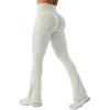 imageYEOREO Mini Flare Leggings Womens Workout Butt Lifting Legging Hidden Scrunch Seamless 28quot  30quot Impact Lilliean Yoga PantsFeather Beige
