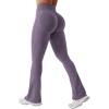 imageYEOREO Mini Flare Leggings Womens Workout Butt Lifting Legging Hidden Scrunch Seamless 28quot  30quot Impact Lilliean Yoga PantsHaze Purple