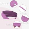 imageYEOREO Women Strapless Bandeau Sports Bra Padded Tube Top Workout Impact Backless Bralette Seamless Gym Yoga Everyday BrasRose Purple