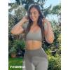 imageYEOREO Womens Square Neck Tank Tops Backless Summer Built in Bra Workout Crop Cap Sleeve Slice Casual Going Out ShirtsLight Grey
