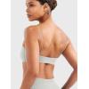 imageYEOREO Womens Spaghetti Strap Sports Bra Enidy Square Neck Yoga Wireless Low Impact Padded Seamless Cami Crop TopFeather Rice