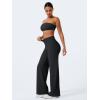 imageYEOREO Workout Leggings Womens No Front Seam Straight Leggings High Waist Buttery Eddiy Gym Yoga PantsBlack
