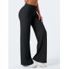 imageYEOREO Workout Leggings Womens No Front Seam Straight Leggings High Waist Buttery Eddiy Gym Yoga PantsBlack