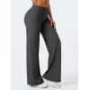 imageYEOREO Workout Leggings Womens No Front Seam Straight Leggings High Waist Buttery Eddiy Gym Yoga PantsDark Gray