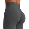imageYEOREO Workout Leggings Womens No Front Seam Straight Leggings High Waist Buttery Eddiy Gym Yoga PantsDark Gray