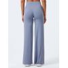 imageYEOREO Workout Leggings Womens No Front Seam Straight Leggings High Waist Buttery Eddiy Gym Yoga PantsGranite Blue