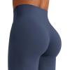 imageYEOREO Workout Leggings Womens No Front Seam Straight Leggings High Waist Buttery Eddiy Gym Yoga PantsNavy Blue