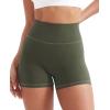 imageYEOREO Denim Look Pocket 36 Workout Shorts for Women Scrunch High Waisted Yoga Gym ShortsArmy
