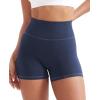 imageYEOREO Denim Look Pocket 36 Workout Shorts for Women Scrunch High Waisted Yoga Gym ShortsNavy