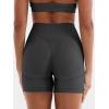 imageYEOREO Women Workout Biker Shorts Impact 45quot No Front Seam Hidden Scrunch Lifting Seamless Yoga Gym ShortsAsphalt Ash Solid