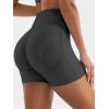 imageYEOREO Women Workout Biker Shorts Impact 45quot No Front Seam Hidden Scrunch Lifting Seamless Yoga Gym ShortsAsphalt Ash Solid