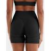imageYEOREO Women Workout Biker Shorts Impact 45quot No Front Seam Hidden Scrunch Lifting Seamless Yoga Gym ShortsBlack Solid