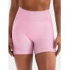 imageYEOREO Women Workout Biker Shorts Impact 45quot No Front Seam Hidden Scrunch Lifting Seamless Yoga Gym ShortsPink Solid