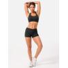 imageYEOREO Women Workout Booty Shorts Low Rise 25quot Impact Scrunch Butt Lifting Biker Gym Hot Shorts Spandex for Yoga RunningBlack