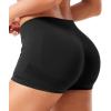 imageYEOREO Women Workout Booty Shorts Low Rise 25quot Impact Scrunch Butt Lifting Biker Gym Hot Shorts Spandex for Yoga RunningBlack