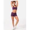 imageYEOREO Women Workout Booty Shorts Low Rise 25quot Impact Scrunch Butt Lifting Biker Gym Hot Shorts Spandex for Yoga RunningBlack Cherry