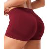 imageYEOREO Women Workout Booty Shorts Low Rise 25quot Impact Scrunch Butt Lifting Biker Gym Hot Shorts Spandex for Yoga RunningScarlett Red