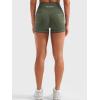 imageYEOREO Women Workout Shorts with Cargo Pockets Bernicy Hidden Scrunch Butt Lifting Contrast Stitching Gym ShortsArmy Green