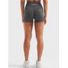 imageYEOREO Women Workout Shorts with Cargo Pockets Bernicy Hidden Scrunch Butt Lifting Contrast Stitching Gym ShortsCoal