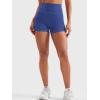 imageYEOREO Women Workout Shorts with Cargo Pockets Bernicy Hidden Scrunch Butt Lifting Contrast Stitching Gym ShortsGalactic Cobalt Blue