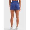 imageYEOREO Women Workout Shorts with Cargo Pockets Bernicy Hidden Scrunch Butt Lifting Contrast Stitching Gym ShortsGalactic Cobalt Blue