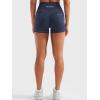 imageYEOREO Women Workout Shorts with Cargo Pockets Bernicy Hidden Scrunch Butt Lifting Contrast Stitching Gym ShortsNavy Blue