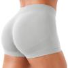 imageYEOREO Women Workout Booty Shorts Low Rise 25quot Impact Scrunch Butt Lifting Biker Gym Hot Shorts Spandex for Yoga RunningFeather Beige