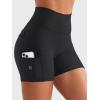 imageYEOREO CoreFlex Women Workout Gym Shorts with Cargo Pockets Hidden Scrunch 36quot 45quot Inseam No Front Seam Biker ShortsBlack