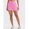 imageYEOREO CoreFlex Women Workout Gym Shorts with Cargo Pockets Hidden Scrunch 36quot 45quot Inseam No Front Seam Biker ShortsPink