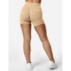 imageYEOREO SoftHue Women Workout Gym Impact Shorts Hidden Scrunch Butt Lifting 25quot36quot45quot6quot Seamless ShortsApricot