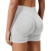 imageYEOREO SoftHue Women Workout Gym Impact Shorts Hidden Scrunch Butt Lifting 25quot36quot45quot6quot Seamless ShortsBeige