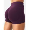 imageYEOREO SoftHue Women Workout Gym Impact Shorts Hidden Scrunch Butt Lifting 25quot36quot45quot6quot Seamless ShortsBlack Cherry