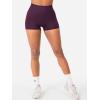 imageYEOREO SoftHue Women Workout Gym Impact Shorts Hidden Scrunch Butt Lifting 25quot36quot45quot6quot Seamless ShortsBlack Cherry