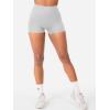 imageYEOREO SoftHue Women Workout Gym Impact Shorts Hidden Scrunch Butt Lifting 25quot36quot45quot6quot Seamless ShortsFeather Beige