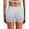 imageYEOREO SoftHue Women Workout Gym Impact Shorts Hidden Scrunch Butt Lifting 25quot36quot45quot6quot Seamless ShortsFeather Beige