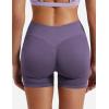 imageYEOREO SoftHue Women Workout Gym Impact Shorts Hidden Scrunch Butt Lifting 25quot36quot45quot6quot Seamless ShortsHaze Purple