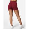 imageYEOREO SoftHue Women Workout Gym Impact Shorts Hidden Scrunch Butt Lifting 25quot36quot45quot6quot Seamless ShortsScarlett Red
