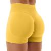 imageYEOREO SoftHue Women Workout Gym Impact Shorts Hidden Scrunch Butt Lifting 25quot36quot45quot6quot Seamless ShortsYellow