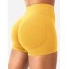 imageYEOREO SoftHue Women Workout Gym Impact Shorts Hidden Scrunch Butt Lifting 25quot36quot45quot6quot Seamless ShortsYellow