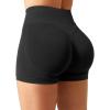 imageYEOREO SoftHue Women Workout Gym Impact Shorts Hidden Scrunch Butt Lifting 25quot36quot45quot6quot Seamless ShortsBlack