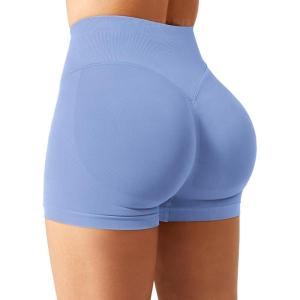 imageYEOREO SoftHue Women Workout Gym Impact Shorts Hidden Scrunch Butt Lifting 25quot36quot45quot6quot Seamless ShortsGraphite