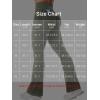 imageYEOREO CoreFlex Women Workout Mini Flare Leggings with Pockets Hidden Scrunch Cargo Gym Casual DenimLook Yoga PantsArmy Green