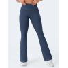 imageYEOREO CoreFlex Mini Flare Workout Leggings with Pockets for Women Butt Lifting High Waisted Hidden Scrunch Gym Denim PantsNavy Blue
