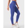 imageYEOREO CoreFlex Women Workout Leggings with Pockets Scrunch Butt Lifting Gym Cargo DenimLook Yoga JeggingsGalactic Cobalt Blue