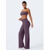 imageYEOREO Workout Leggings Womens No Front Seam Straight Leggings 29quot  315quot  33quot High Waist Buttery Eddiy Gym Yoga PantsBlack Berry Purple