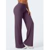 imageYEOREO Workout Leggings Womens No Front Seam Straight Leggings 29quot  315quot  33quot High Waist Buttery Eddiy Gym Yoga PantsBlack Berry Purple